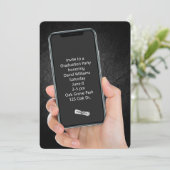 Invitation Message texte de la partie de diplôme (Debout devant)