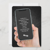 Invitation Message texte de la partie de diplôme (Devant)