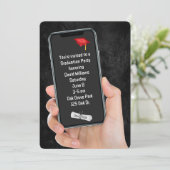 Invitation Message textuel de la Partie de graduation 2025 (Debout devant)