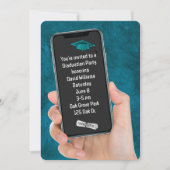 Invitation Message textuel de la Partie de graduation sur le  (Devant)