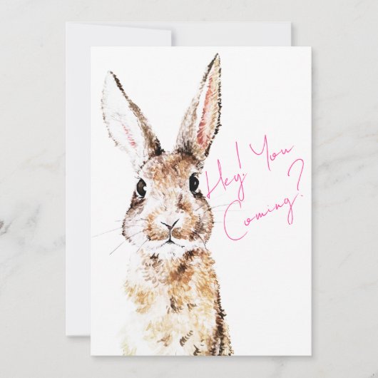 Invitation Messager Lapin (Devant)