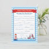 Invitation Messages pour les parents à être un Baby shower na (Debout devant)