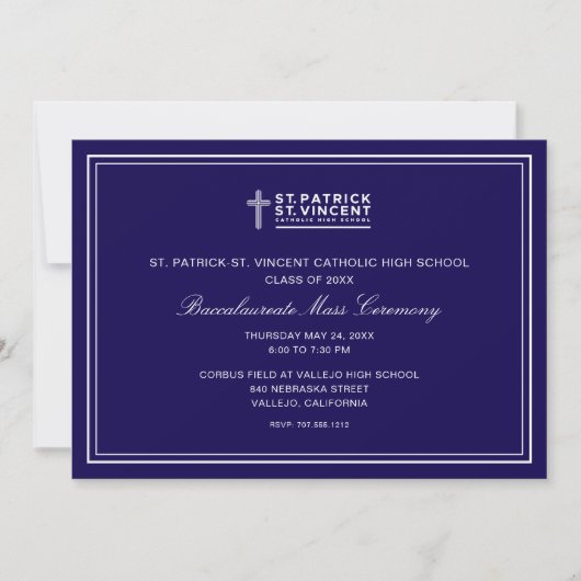 Invitation Messe catholique (Devant)