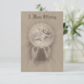 Invitation Messe catholique offrant le Mémorial avec le bébé  (Debout devant)