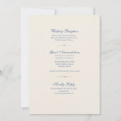 Invitation Messe de mariage florale mariale catholique (Dos)