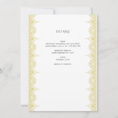 Invitation Messe nuptiale des Mariages catholiques d'or Manda (Dos)