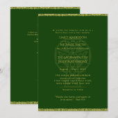 Invitation Messe nuptiale Mariage de la Croix celtique LeahG (Devant / Derrière)