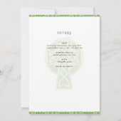 Invitation Messe nuptiale Mariage de la Croix celtique LeahG (Dos)