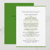 Invitation Messe nuptiale Mariage de la Croix celtique LeahG (Devant / Derrière)