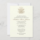 Invitation Messe sacerdotale de communion catholique (Dos)