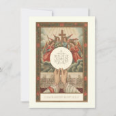 Invitation Messe sacerdotale de communion catholique (Devant)