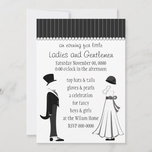 Invitation Messieurs et Mesdames (Devant)