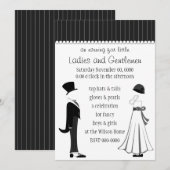 Invitation Messieurs et Mesdames (Devant / Derrière)