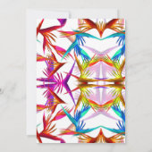 Invitation Messy Wild Tropical Style Business Ouverture Invit (Dos)