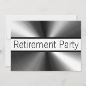 Invitation Métal métallique brillant (Dos)