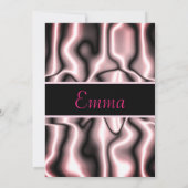 Invitation Métal Rose (Dos)
