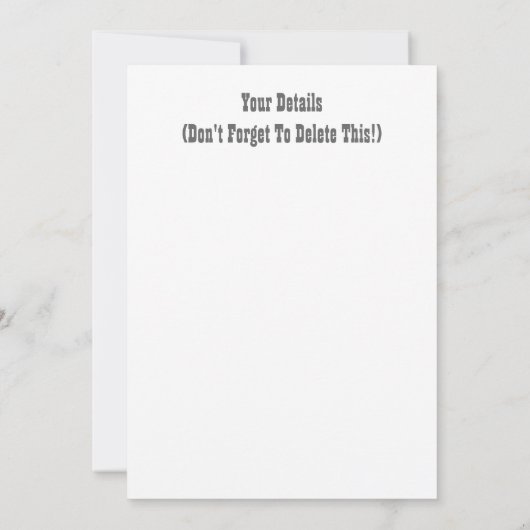 INVITATION MÉTALE (Dos)