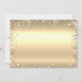 Invitation  Metallic Gold Glitter 50th Wedding Anniversary (Dos)