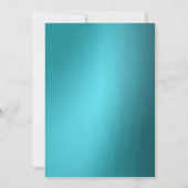 Invitation Métallic Turquoise Dove Sainte Communion Ou Confir (Dos)