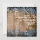 Invitation Métallique d'or rustique de la CHROMATOGRAPHIE (Dos)