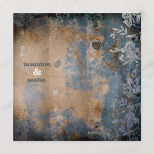 Invitation Métallique d'or rustique de la CHROMATOGRAPHIE