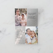 Invitation métallisée de faux argent pour le 25e a (Intérieur)