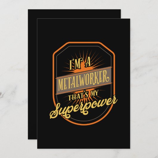 Invitation Metalworker (Devant / Derrière)