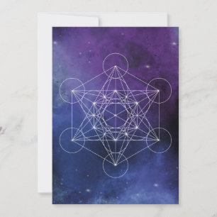 Invitation Metatron, chakra, zen, géométrique sacrée, géométr