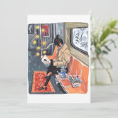 Invitation Métro dans l'invitation de style (Debout devant)