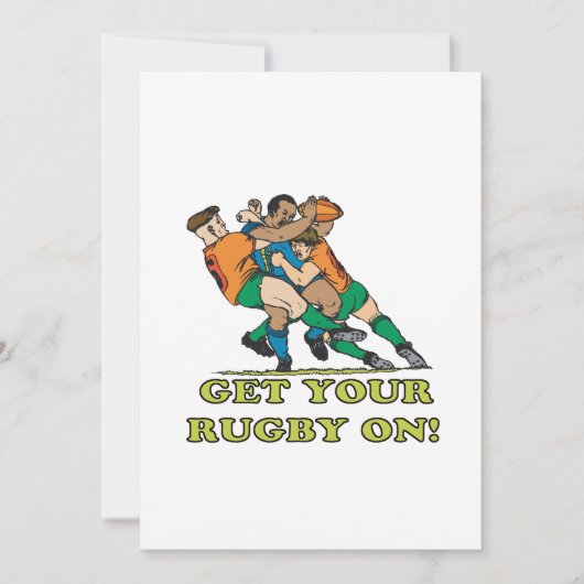 Invitation Mettez votre rugby en marche (Devant)