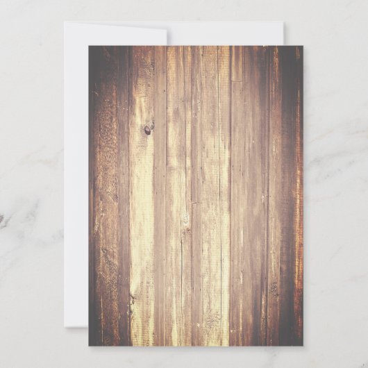 Invitation "Mettons-nous à l'abri" Jeu de Grâces Rustique en  (Dos)