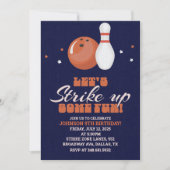 Invitation Mettons-nous un peu de plaisir ! Bowling Anniversa (Devant)