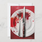 Invitation Meurtre Mystère Dîner Social ou fête d'anniversair (Dos)