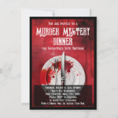Invitation Meurtre Mystère Dîner Social ou fête d'anniversair (Devant)