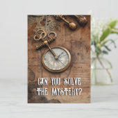 Invitation Meurtre Mystère Escape Room Anniversaire (Debout devant)