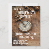 Invitation Meurtre Mystère Escape Room Anniversaire (Dos)