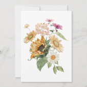 Invitation Mews Sunflower Automne Bridal Brunch (Dos)