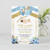 Invitation Mexicain bleu et or Charro Little Muchacho (Debout devant)