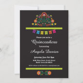Invitation mexicain de fête d'anniversaire de (Devant)