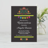 Invitation mexicain de fête d'anniversaire de (Debout devant)