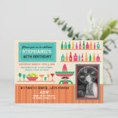 Invitation mexicain de photo de barre de partie de (Debout devant)