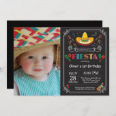 Invitation Mexicain de tableau d'invitation d'anniversaire de (Devant / Derrière)