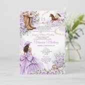 Invitation Mexicain Fleur Princesse Occidentale 15 Ans Violet (Debout devant)