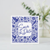 Invitation Mexicain Otomí Tenango Talavera Enregistrer la dat (Debout devant)