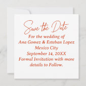 Invitation Mexicain Otomí Tenango Talavera Save the Date (Dos)