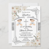 Invitation Mexicain Silver Charro Boys Baptême et Anniversair (Devant)