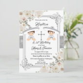 Invitation Mexicain Silver Charro Boys Baptême et Anniversair (Debout devant)