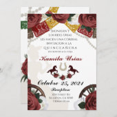 Invitation mexicaine Charra (Devant / Derrière)