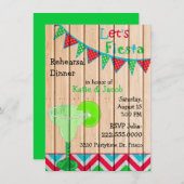 Invitation mexicaine de dîner de répétition de (Devant / Derrière)