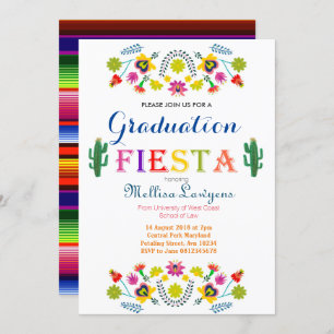 Invitation mexicaine de fête de remise des